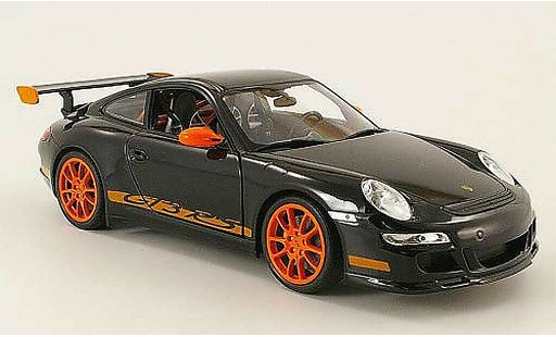 Porsche 911 GT3 RS 1/18 Welly noire miniature