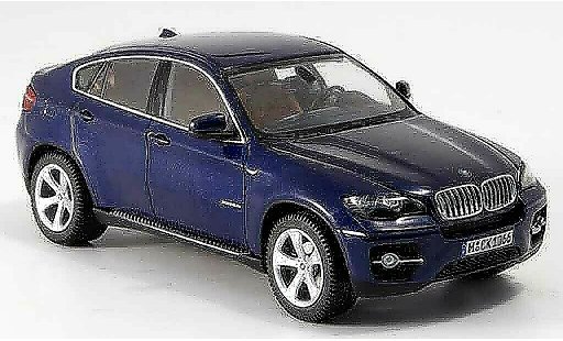 Bmw X6 xdrive 50i 1/43 Schuco E71 50 i bleu 2008 miniature