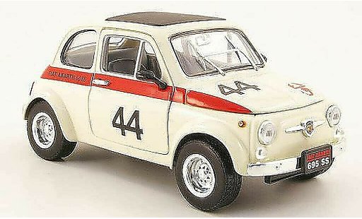 Fiat 500 Abarth 1/18 Mondo Motors 695ss blanche no.44 miniature