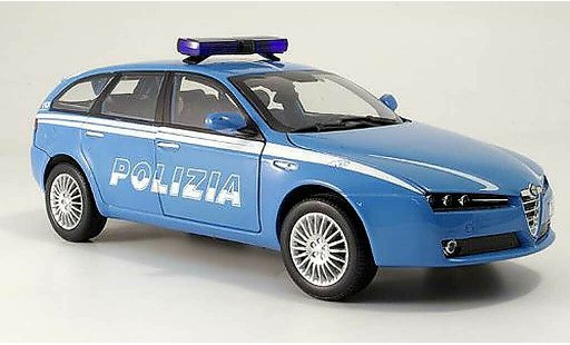 Alfa Romeo 159 sportwagon 1/18 Mondo Motors Polizia police Italien miniature