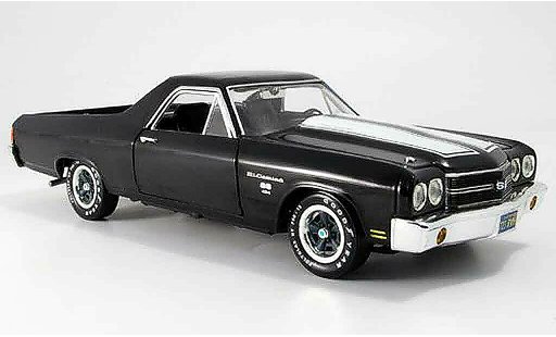 Chevrolet El Camino SS 1/18 Ertl noire 1970 miniature
