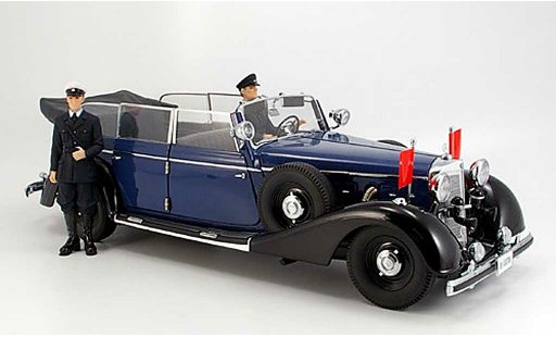 Mercedes 770 Cabriolet 1/18 Signature bleu (premium) 1938 miniature