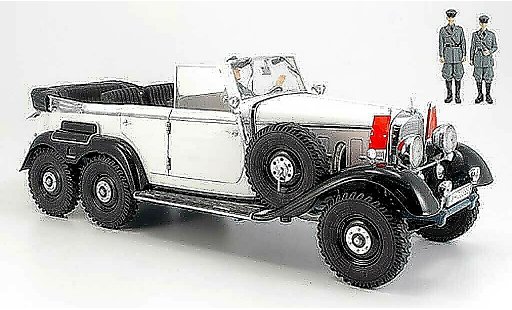 Mercedes G4 Base 1/18 Signature blanche/noire (premium) 1938 miniature