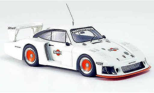 Porsche 935 1978 1/43 Look Smart Moby Dick Martini Press Version blanche miniature