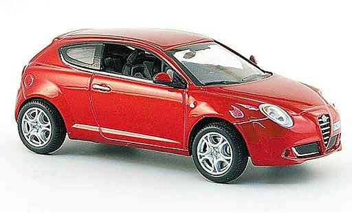 Alfa Romeo Mito berline 1/43 Norev rouge 2008 miniature