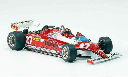 Ferrari 126 CK 1/43 Brumm no.27 gilles villeneuve 25 jahre miniature