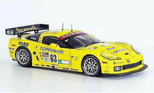 Chevrolet Corvette course 1/43 IXO C6 R No.63 Le Mans 2007 miniature