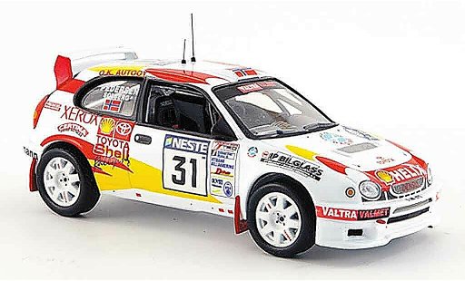 Toyota Corolla WRC 1/43 IXO no.31 rallye finnland 2000 miniature