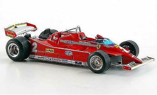 Ferrari 126 C 1/43 Brumm No.2 G Villeneuve Turbo Test GP Imola miniature