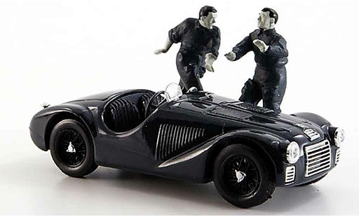 Ferrari 125 F1 1/43 Brumm zwei figuren noire & white view 1947 miniature