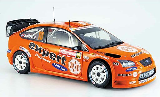 Ford Focus RS WRC 1/18 Sun Star solberg rallye japan miniature