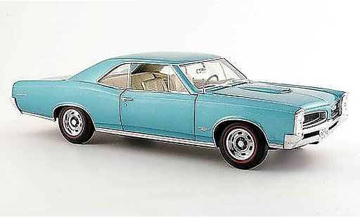Pontiac GTO 1966 1/18 Highway 61 verte bleu miniature
