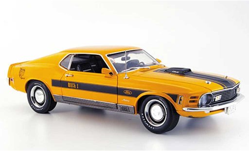 Ford Mustang Special Edition 1/18 Highway 61 twister orange/noire miniature