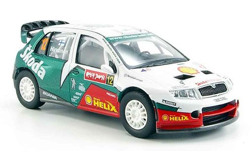 Skoda Fabia WRC 1/43 Abrex evo ii hirvonen rallye japan 2005 miniature