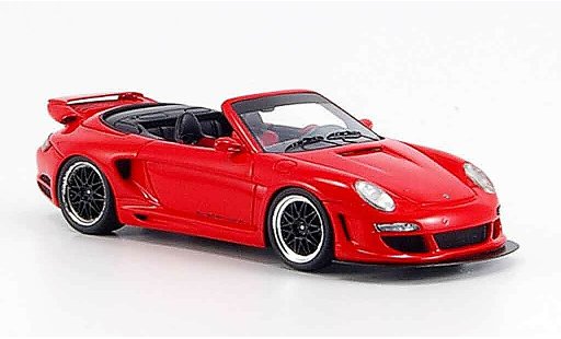 Gemballa GTR 500 1/43 Spark Avalanche rouge capote geoffnet miniature