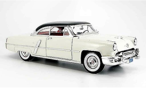 Lincoln Capri Base 1/18 Yat Ming blanche noirees toit 1952 miniature