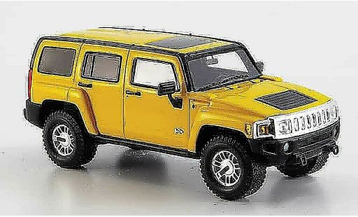 Hummer H3 Base 1/43 Spark jaune 2006 miniature
