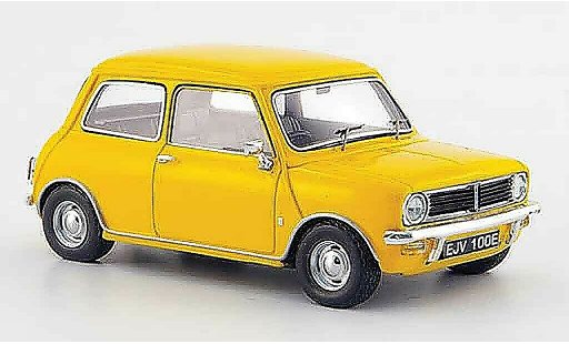 Austin Mini berline 1/43 Spark jaune 1969 miniature