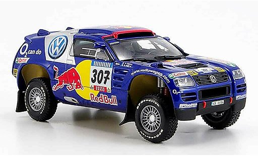 Volkswagen Touareg Dakar 1/43 Minichamps no.307 paris 2005 miniature