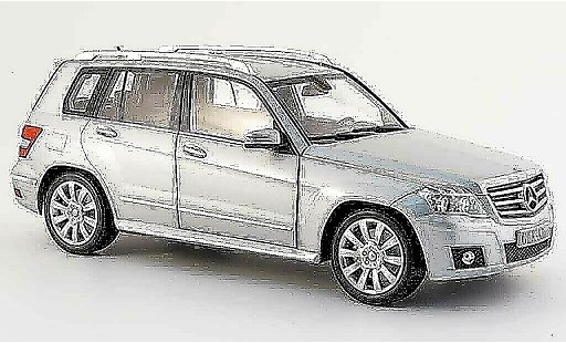 Mercedes Classe GLK Base 1/18 Minichamps (x 204) grise sport 2008 miniature