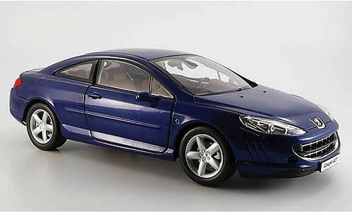 Peugeot 407 coupe 1/18 Norev bleu 2005 miniature