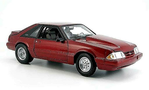 Ford Mustang LX 5.0 1/18 GMP drag rouge miniature