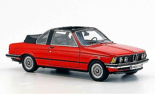 Bmw 323 baur 1/43 Neo (E21) Cabriolet rouge 1979 miniature