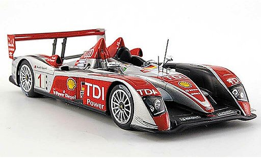 Audi R10 course 1/43 Spark 2008 TDI No.1Sport 24h Le Mans Biela/ Pirro/ Werner miniature