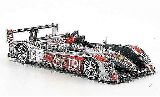 Audi R10 course 1/43 Minichamps 2008 No.3 Sport 24h Le Mans miniature