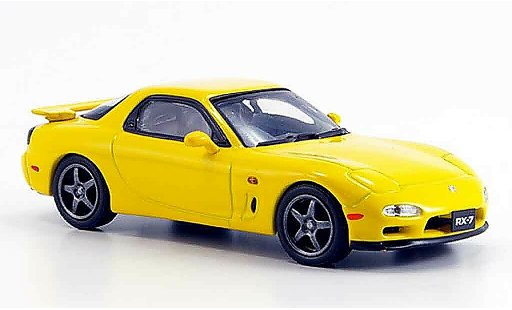 Mazda RX7 1997 1/43 Kyosho R jaune miniature