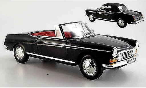 Peugeot 404 Cabriolet 1/18 Norev noire 1967 miniature