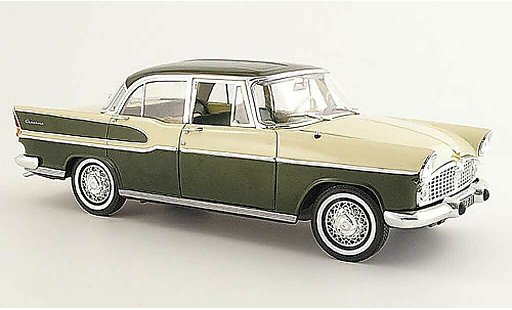 Simca Chambord Base 1/18 Norev verte beige 1958 miniature