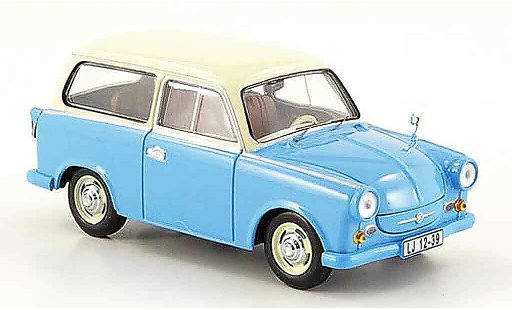 Trabant P50 Kombi 1/43 IST Models P 50 Break bleu beige 1959 miniature