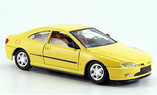 Peugeot 406 Coupe 1/43 Solido jaune miniature