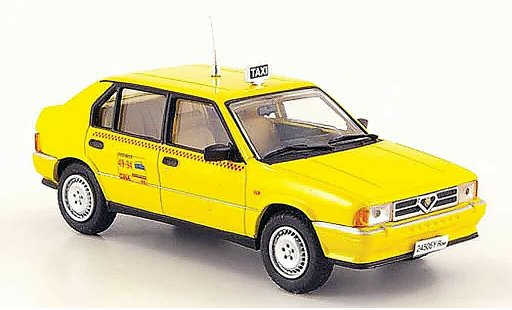 Alfa Romeo 33 taxi 1/43 Pego di roma jaune miniature
