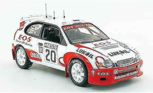 Toyota Corolla WRC 1/43 IXO no.20 lukoil e.o.s. rallye finland 2000 miniature