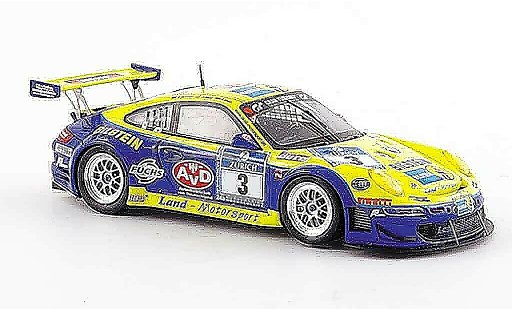 Porsche 911 GT3 RSR 1/43 Minichamps Team Land 24 Std. Nurburgring miniature