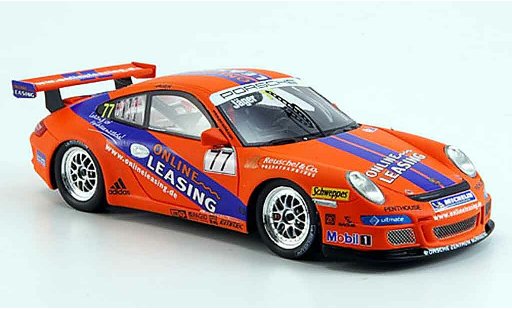 Porsche 911 GT3 CUP 1/43 Spark 2008 No.77 Online Leasing Carrera miniature