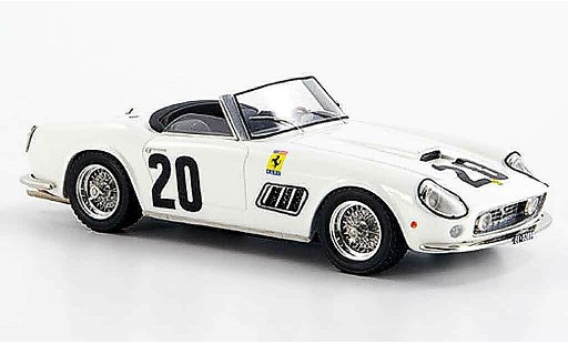 Ferrari 250 Spyder 1/43 Look Smart californiano.20 blanche le mans miniature