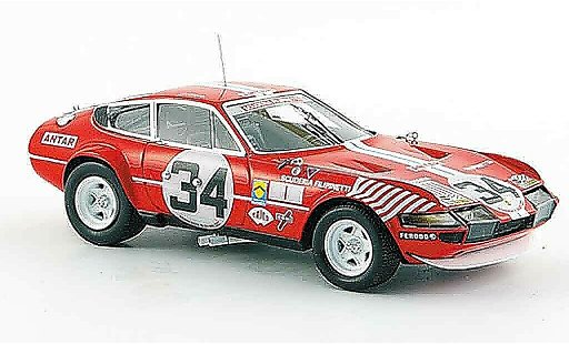 Ferrari 365 GTB/4 1/43 Red Line no.34 siebter le mans 1972 miniature