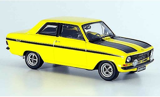 Opel Kadett B B 1/43 Schuco sport jaune noire miniature