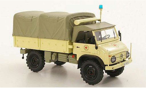 Mercedes Unimog 401-404 1/43 Schuco 404 S rotes Kreuz plateau/Plane miniature