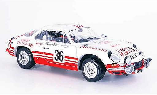 Alpine A110 rallye 1/18 Solido no.36 monte carlo 1973 miniature