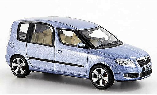Skoda Roomster Base 1/43 Abrex grise metallisee bleu 2006 miniature