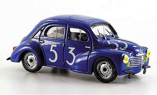 Renault 4CV Racing 1/43 Eligor bol dor no. 53 1952 miniature