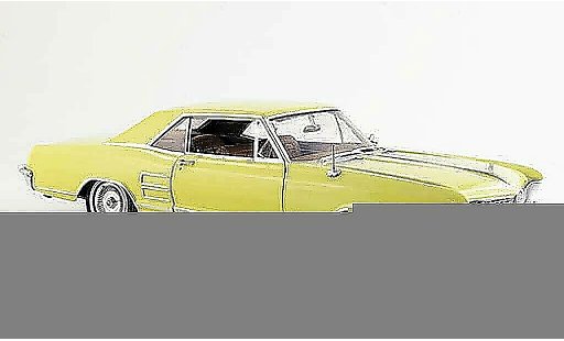 Buick Riviera coupe 1/18 Highway 61 1964 jaune miniature