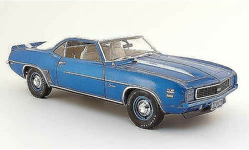 Chevrolet Camaro RS 1/18 Highway 61 ZL1 zl-1 copo 427 bleu blanche 1969 miniature