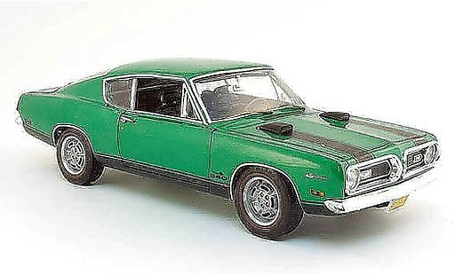 Plymouth Barracuda 1969 1/18 Highway 61 340 verte miniature
