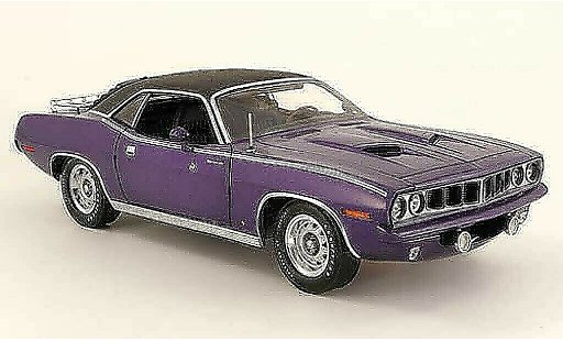 Plymouth Gran Barracuda 1971 1/18 Highway 61 violette noire miniature