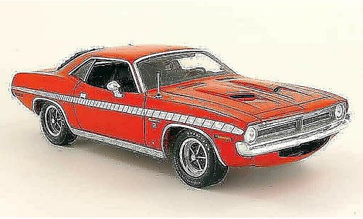 Plymouth Gran Barracuda 1970 1/18 Highway 61 rouge miniature